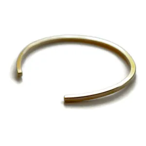 Minimal Square Cuff | Brass