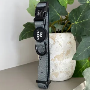 Minimal Stars Dog Collar - Misty Green