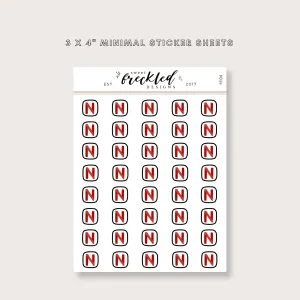 Minimalistic Mini Watch Netflix Stickers (2 Colors Available)