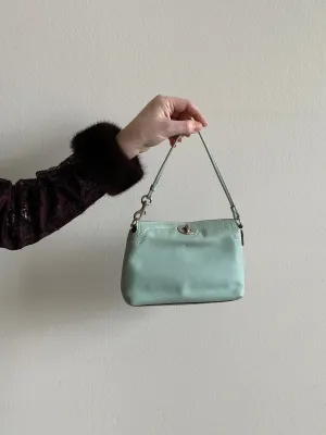 Mint Coach wristlet handbag