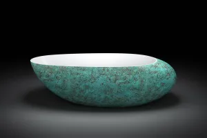 Moa 1800mm Designer Curved Bath Copper Green - WGB010