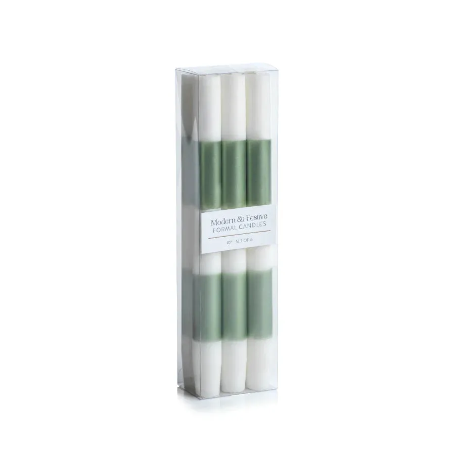 Modern & Festive GreenFormal Candles