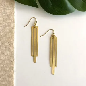 Modern Classic Rectangle Earrings