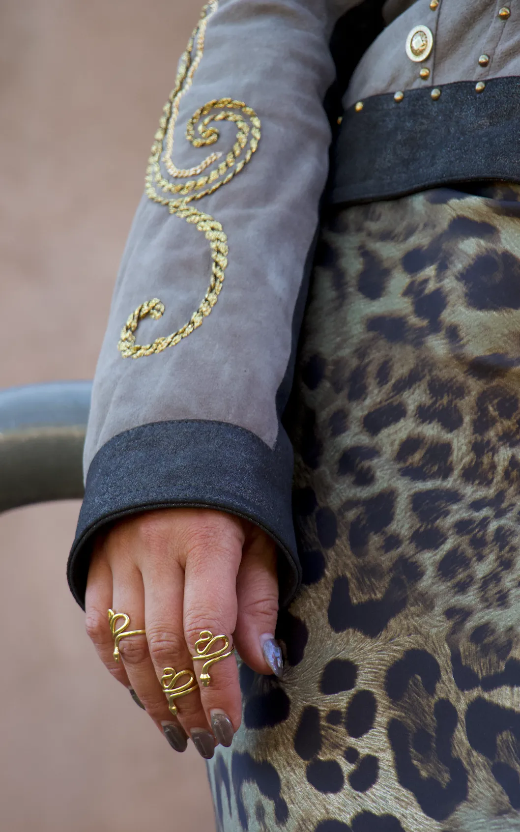 Modern Coiled Snake Ring