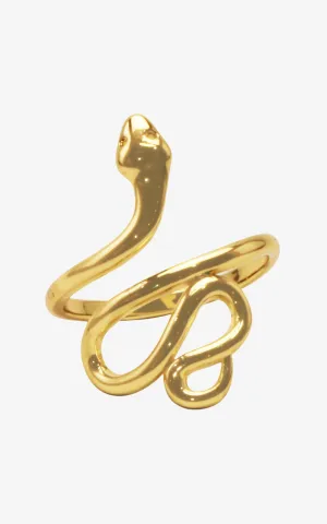 Modern Coiled Snake Ring
