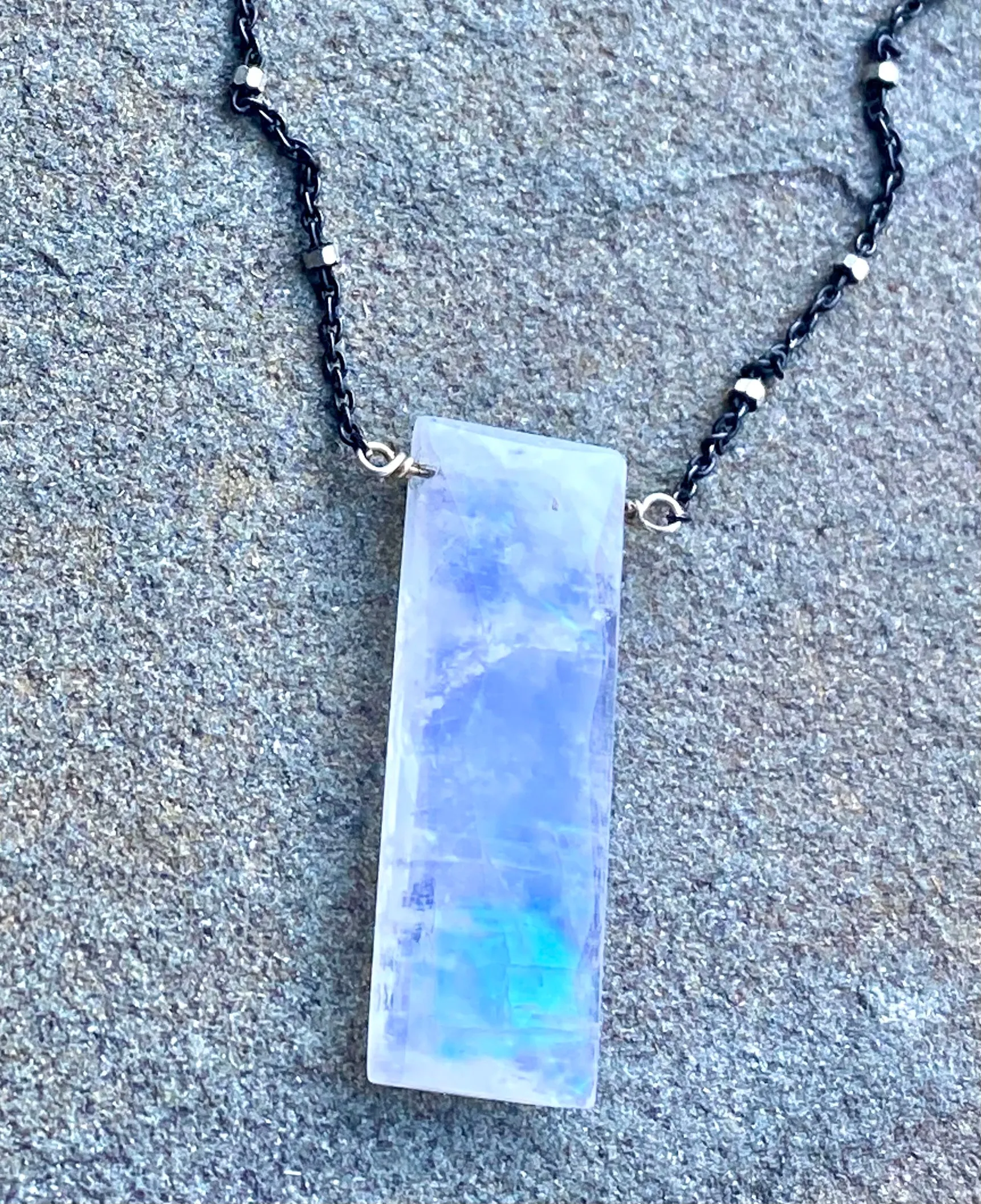 Modern Moonstone Necklace