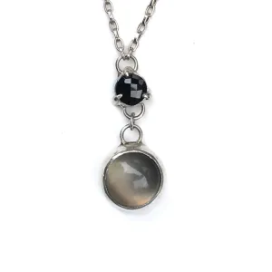 Moonstone and Black Spinel Necklace