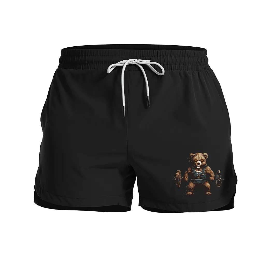 Muscle Bear Graphic Shorts