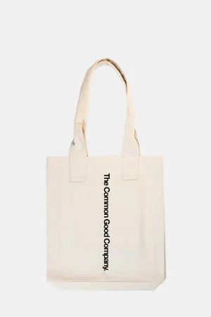 Natural 100% Recycled Cotton Everyday Tote - Longform Logo