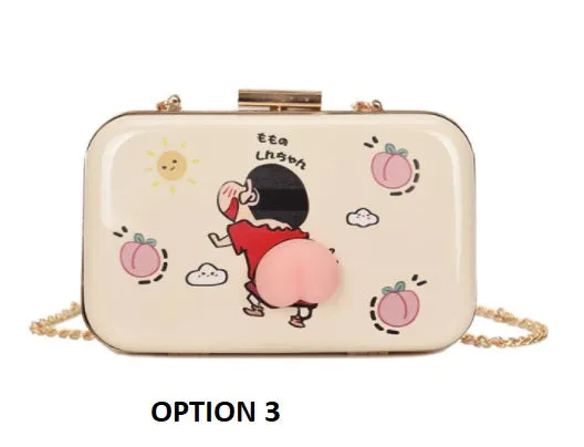 New Small Box Shape ,Chain Satchels, Lovely Fruit Pattern Bag CODE: KAR1350