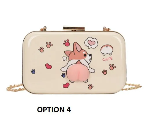 New Small Box Shape ,Chain Satchels, Lovely Fruit Pattern Bag CODE: KAR1350