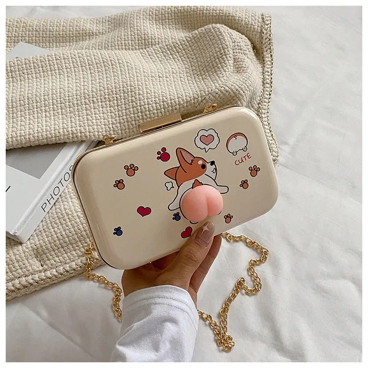 New Small Box Shape ,Chain Satchels, Lovely Fruit Pattern Bag CODE: KAR1350
