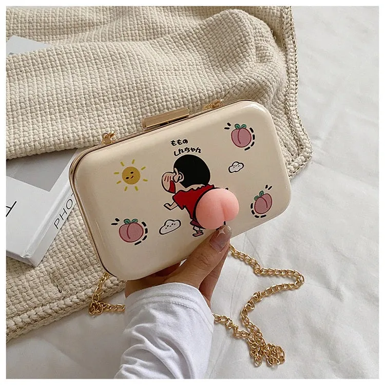 New Small Box Shape ,Chain Satchels, Lovely Fruit Pattern Bag CODE: KAR1350