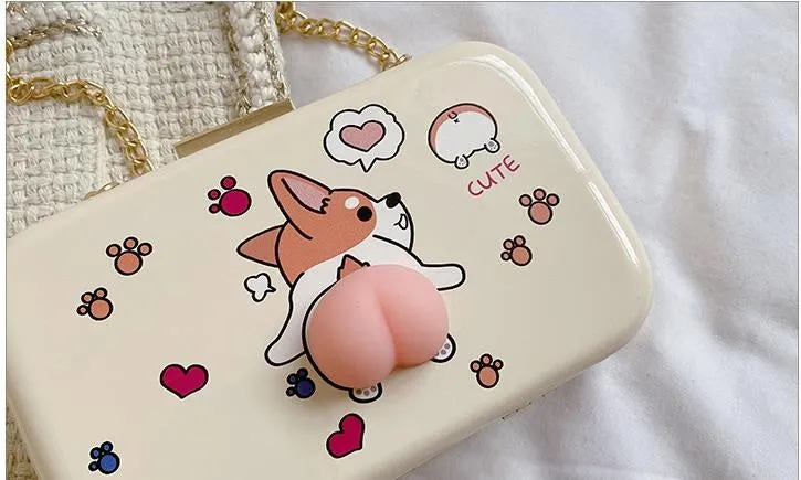 New Small Box Shape ,Chain Satchels, Lovely Fruit Pattern Bag CODE: KAR1350