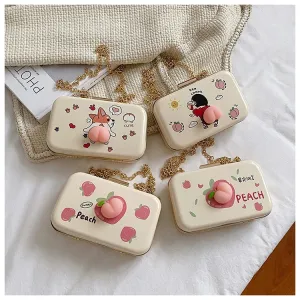 New Small Box Shape ,Chain Satchels, Lovely Fruit Pattern Bag CODE: KAR1350