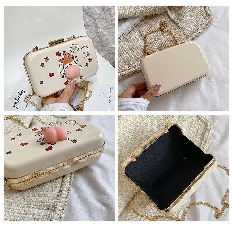 New Small Box Shape ,Chain Satchels, Lovely Fruit Pattern Bag CODE: KAR1350