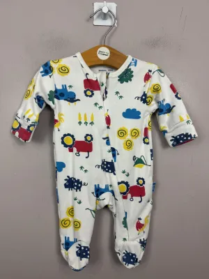 Newborn Kite Farm Life Sleepsuit - preloved