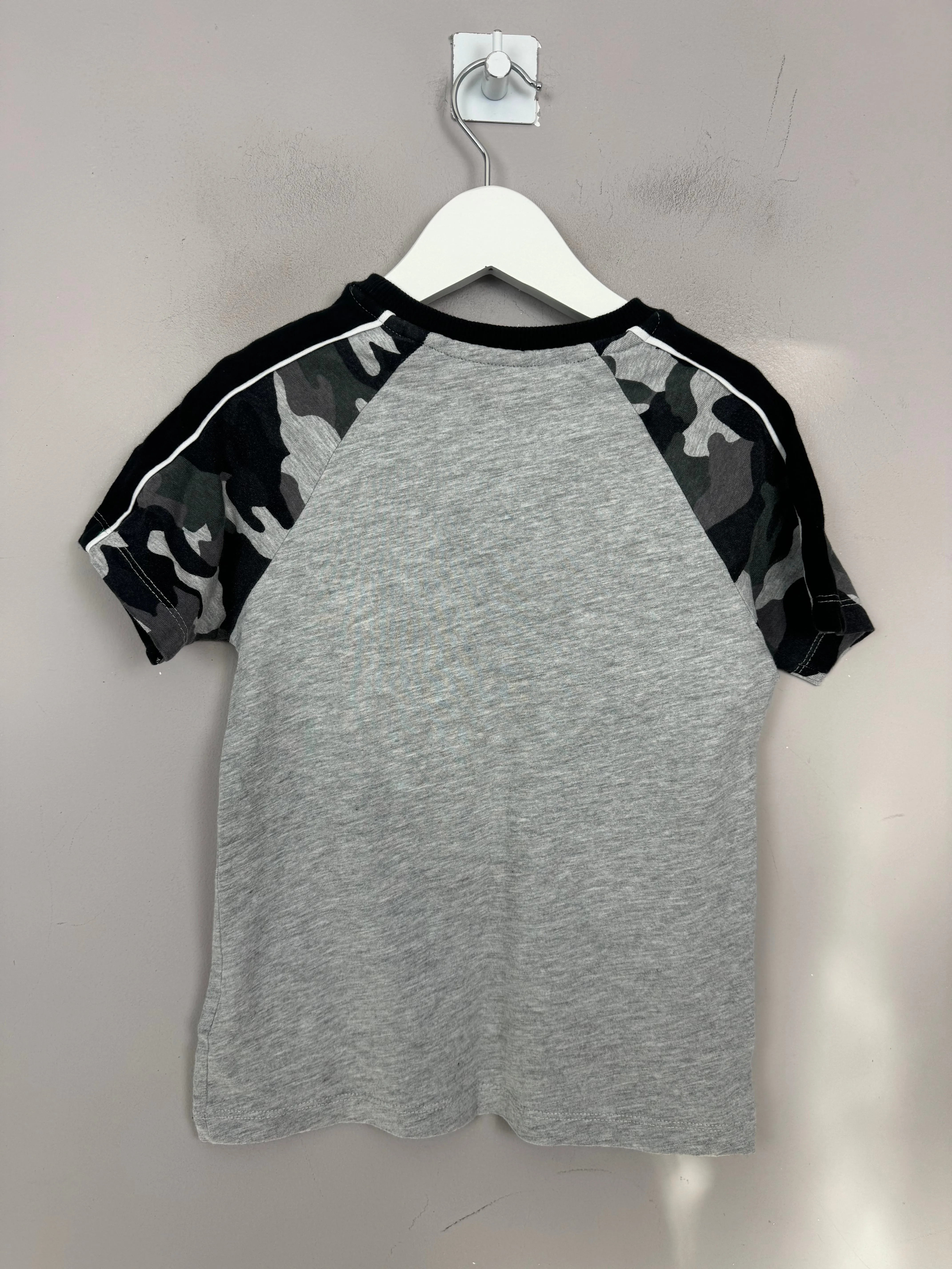 Next Grey Raglan T-shirt 4-5y