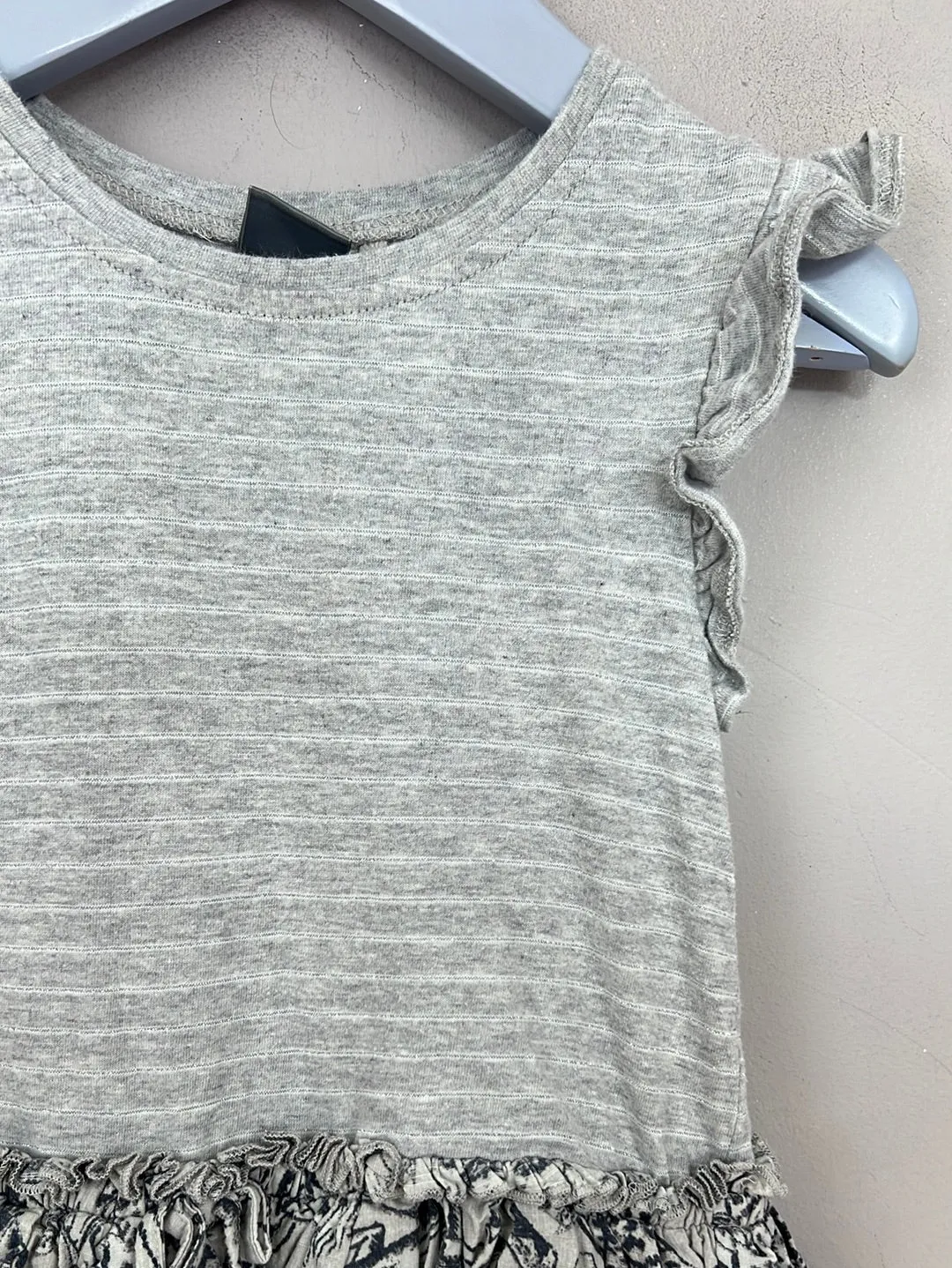 Next Grey Safari Split Dress 2-3y