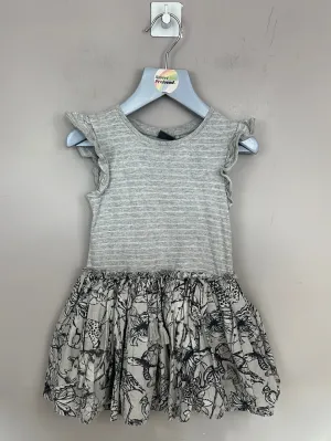 Next Grey Safari Split Dress 2-3y