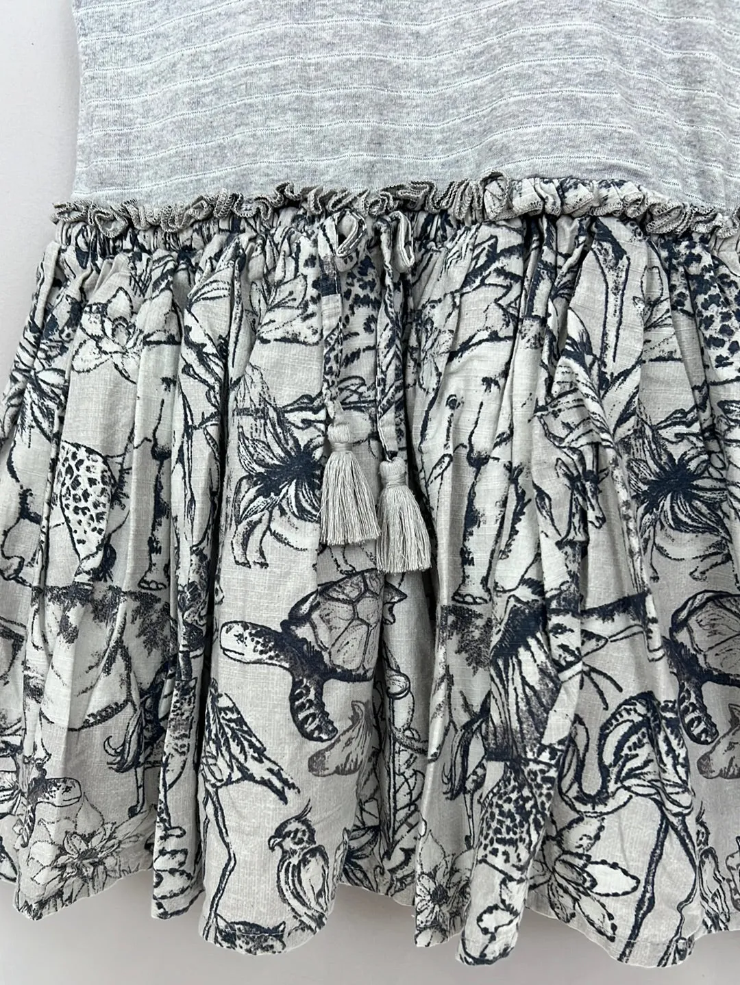 Next Grey Safari Split Dress 2-3y