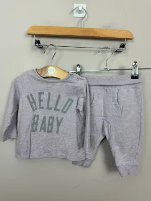 Next Hello Baby Lilac Coord Set 3-6m