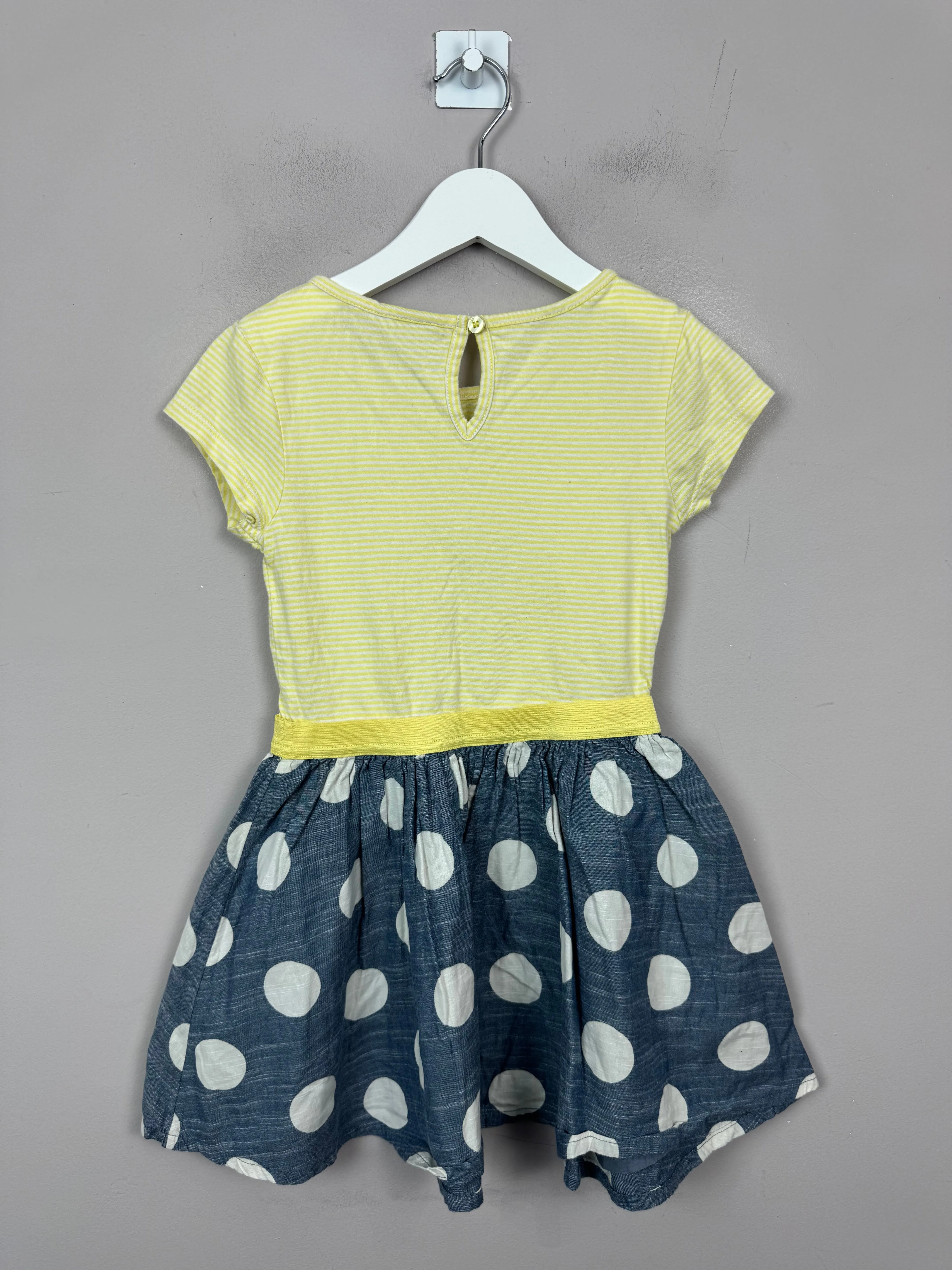 Next lemon/spot split dress 4-5y