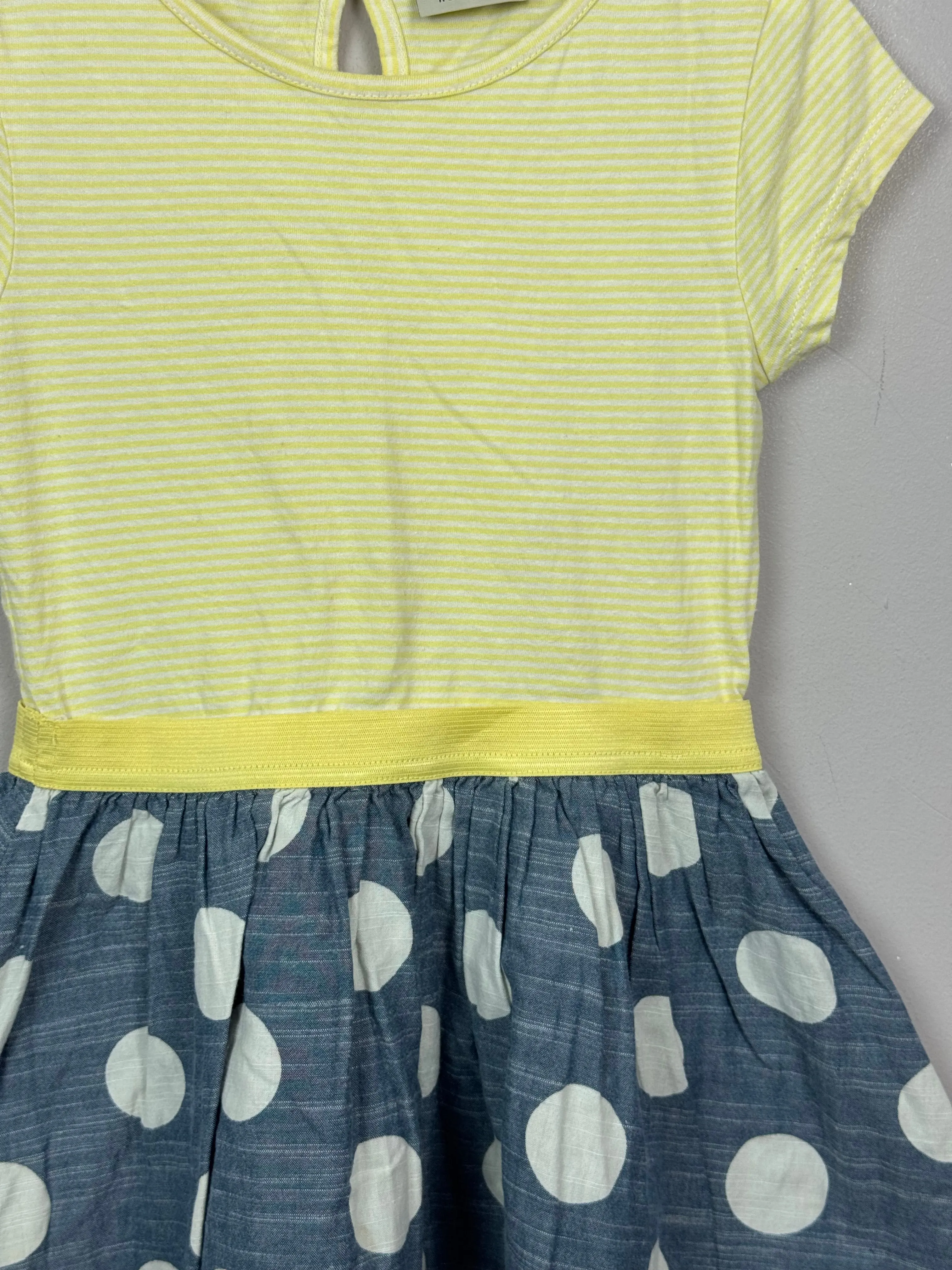 Next lemon/spot split dress 4-5y
