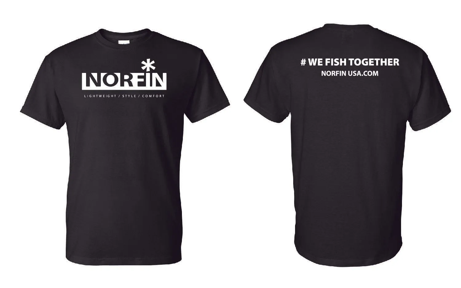 NORFIN LOGO T-SHIRT BLACK