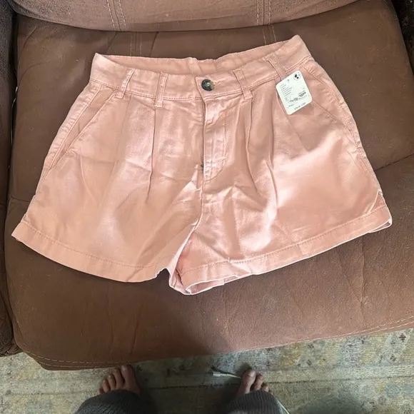 NWT Free People Pink/Rose Billie Chino Shorts Size 2