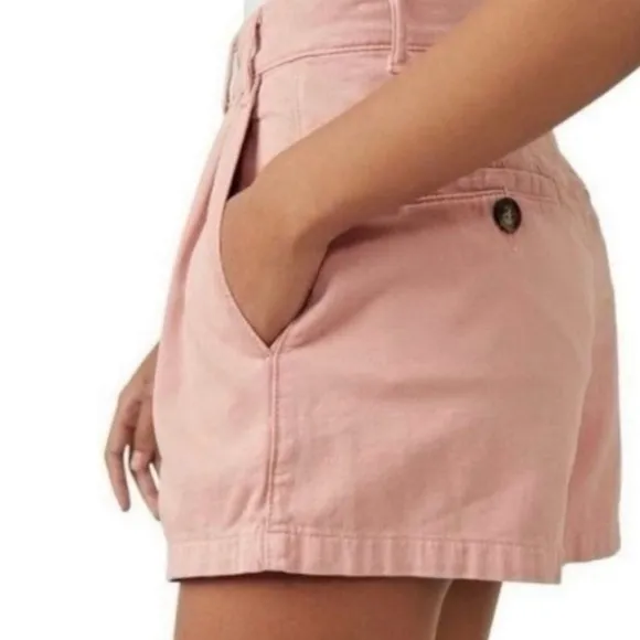 NWT Free People Pink/Rose Billie Chino Shorts Size 2