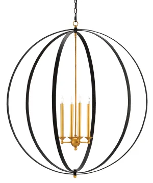 Ogden Black Orb Chandelier