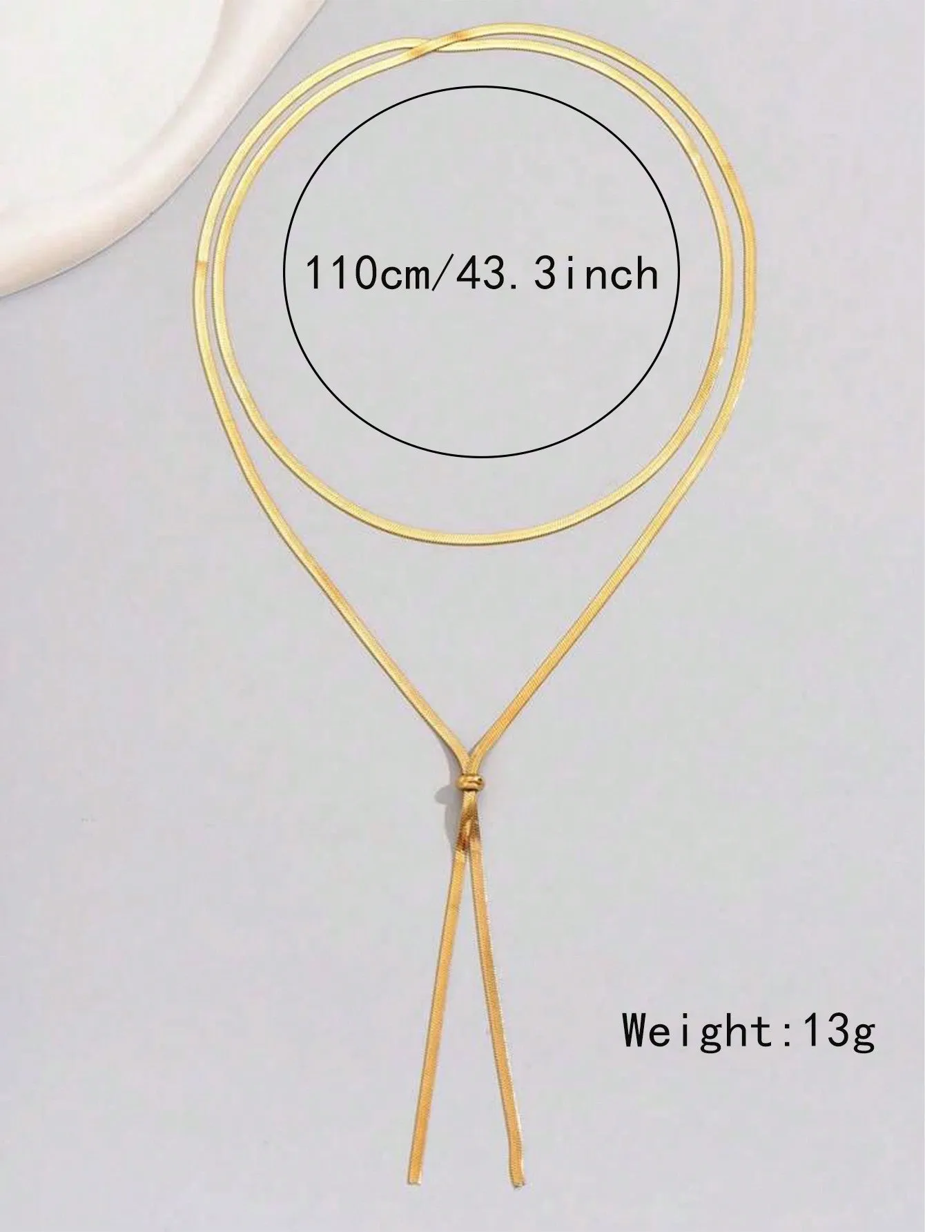 One Simple & Long Stainless Steel Blade Pendant Chain- FD ⚡