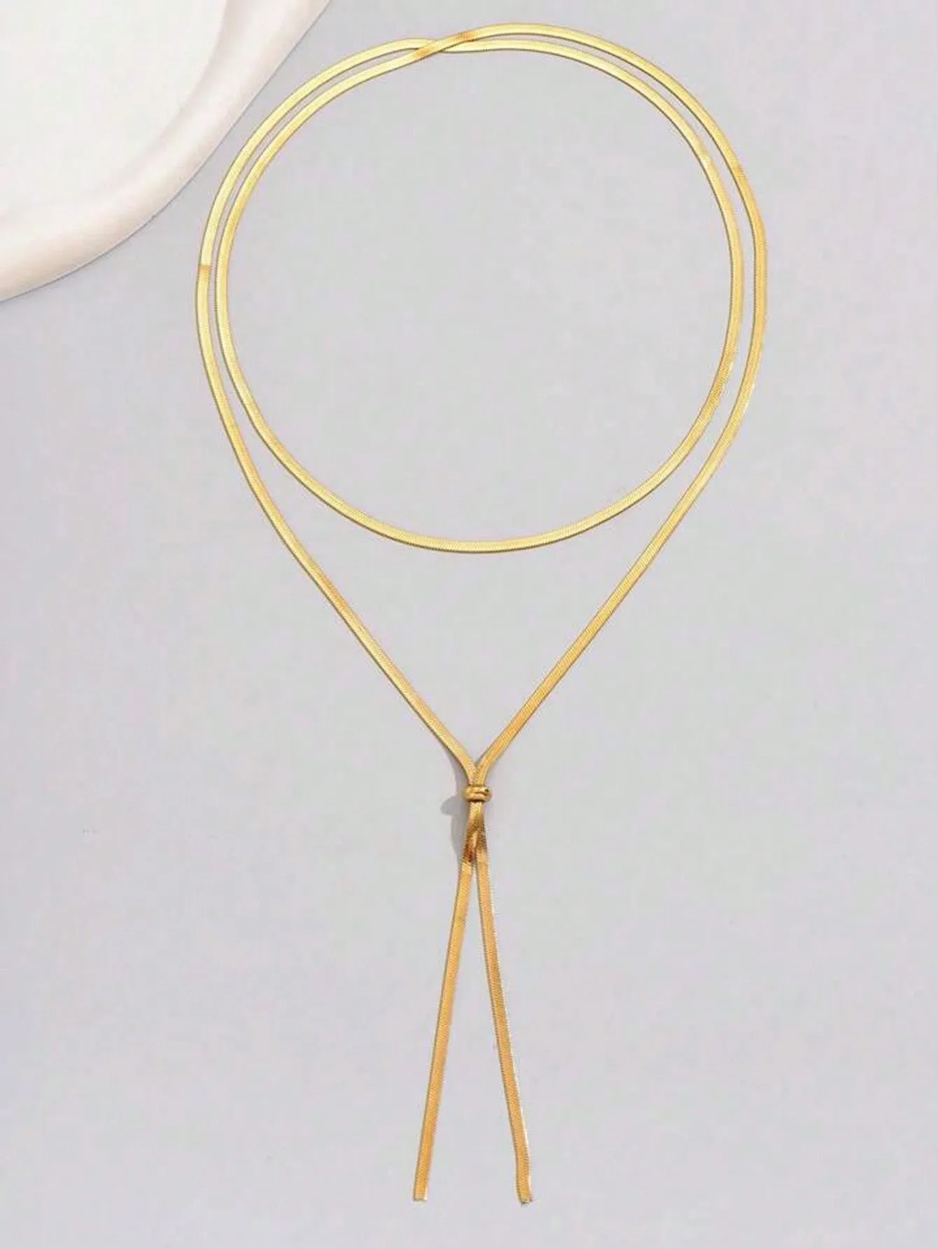 One Simple & Long Stainless Steel Blade Pendant Chain- FD ⚡