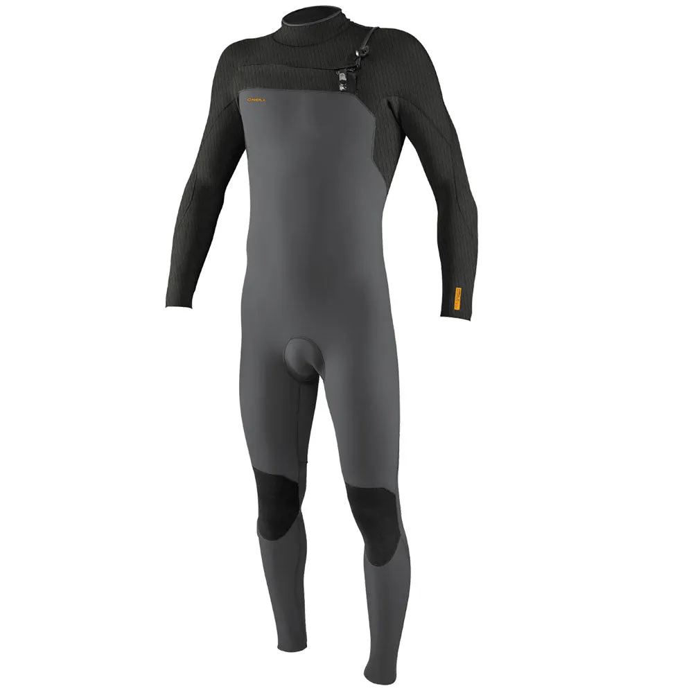 O'Neill Hyperfreak 3/2 mm Chest Zip Summer Wetsuit - Smoke/Raven