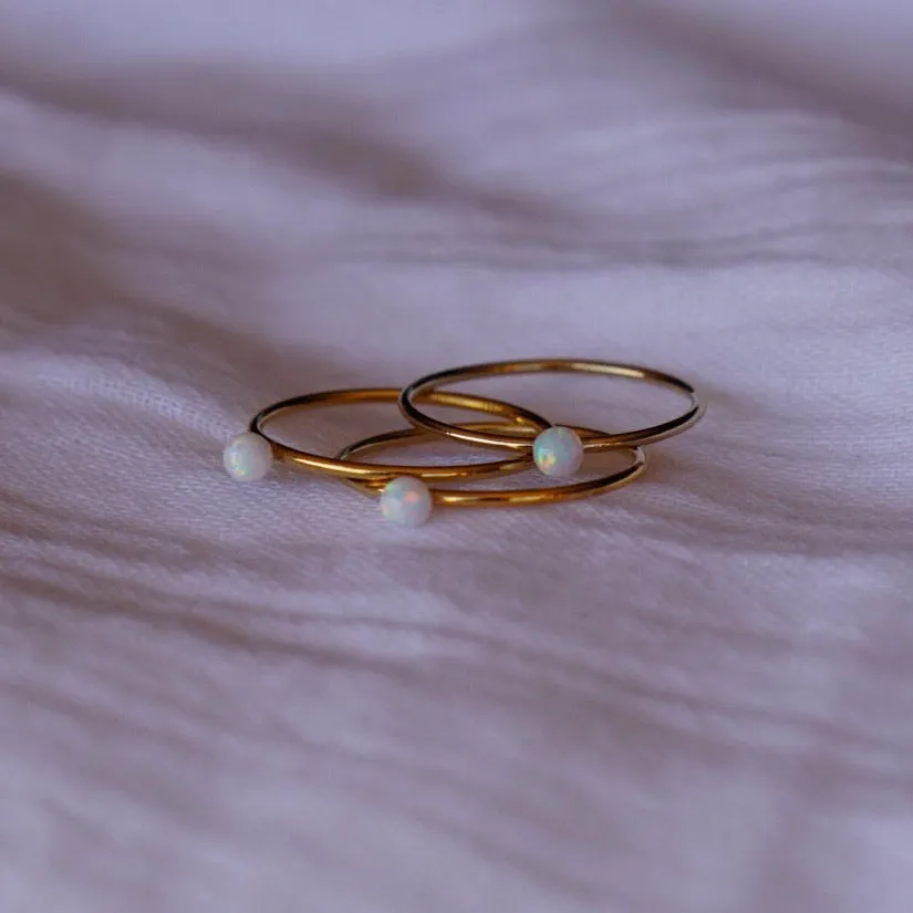Opal Orb Ring