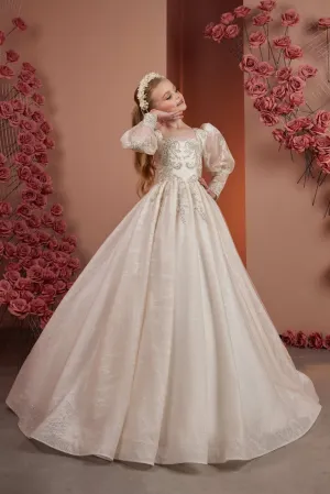 Opulent Cappuccino Elegance Gown