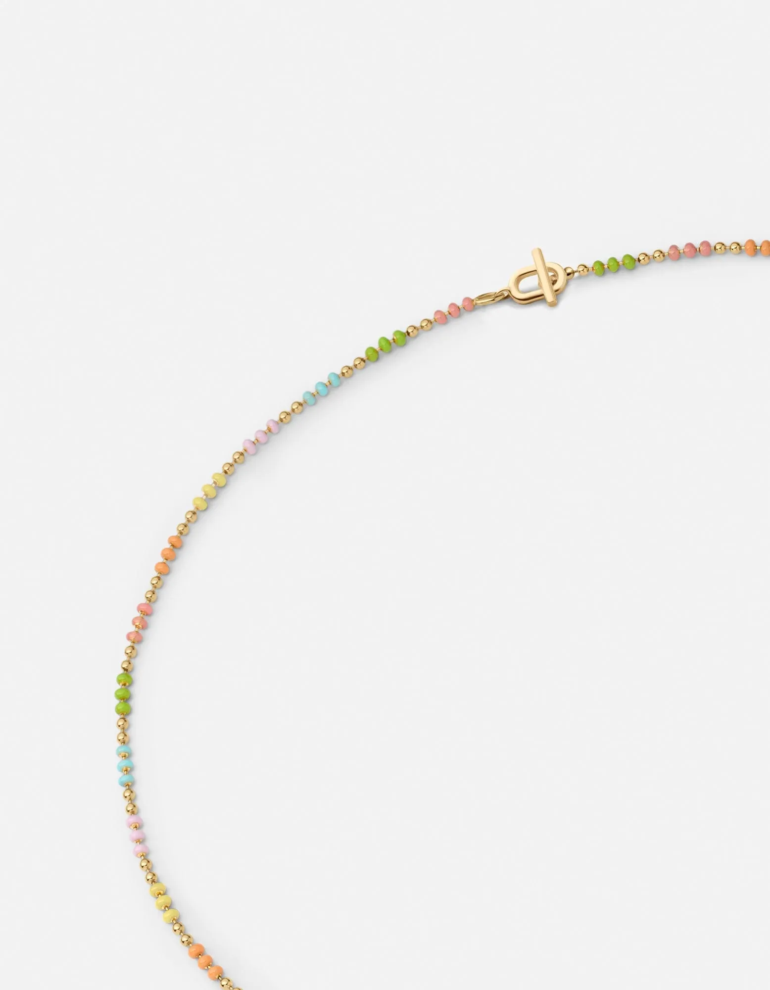 Orb 1.5mm Chain Choker, Gold Vermeil/Pastel