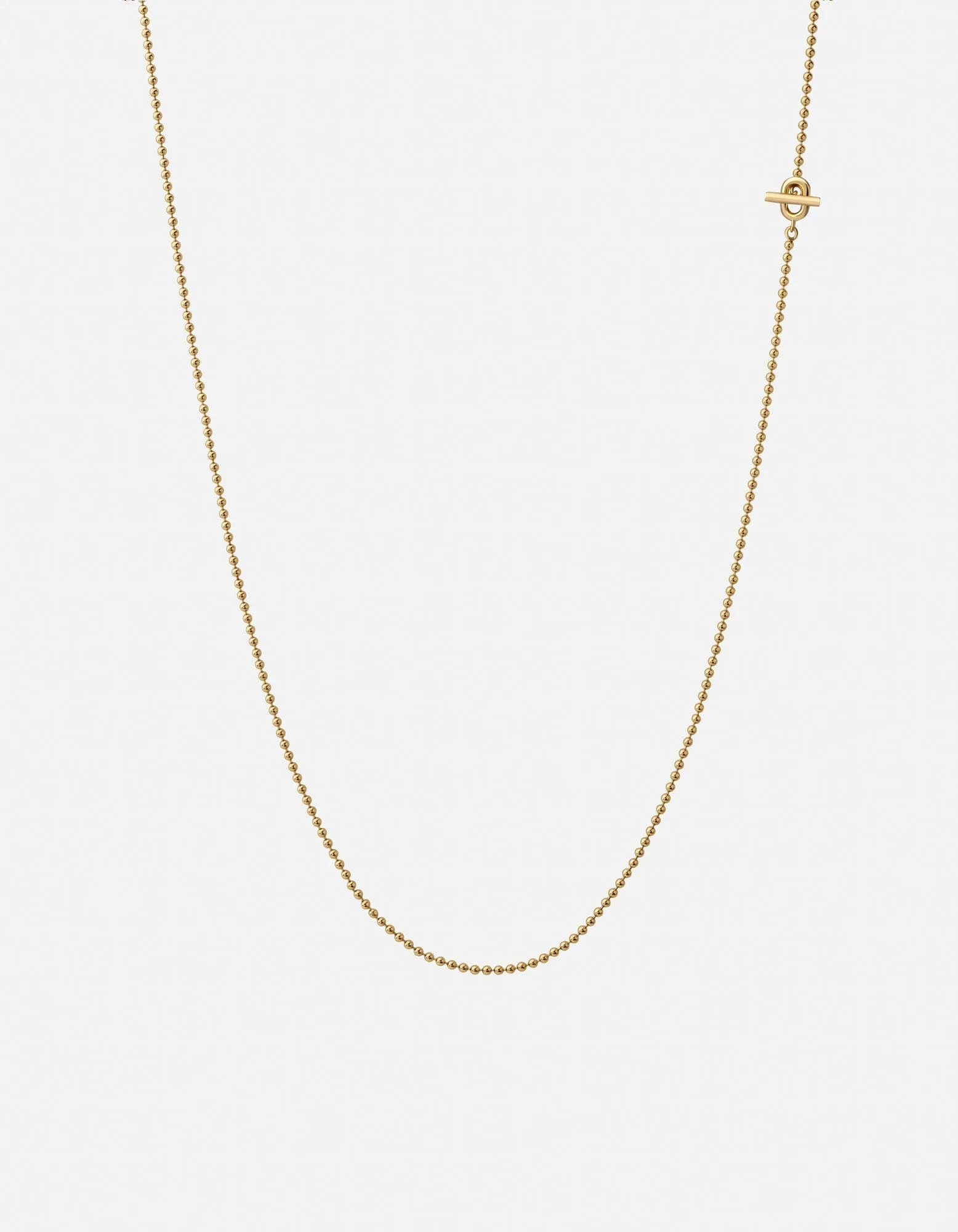 Orb 1.5mm Chain Necklace, Gold Vermeil