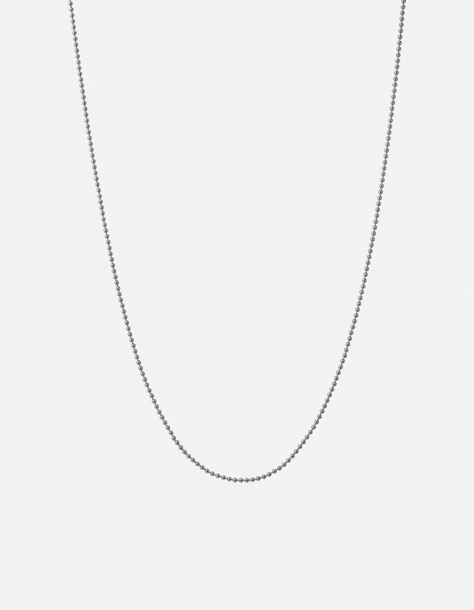 Orb 1.5mm Chain Necklace, Sterling Silver