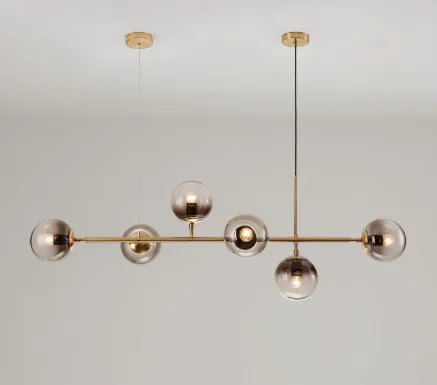 Orb Hanging Lamp Glass Ball Chandelier