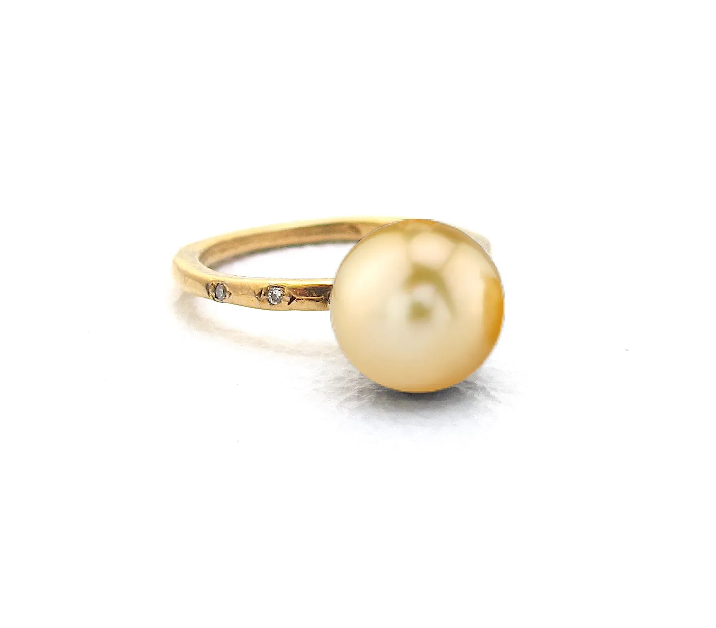 Orb South Sea Pearl Diamond Ring