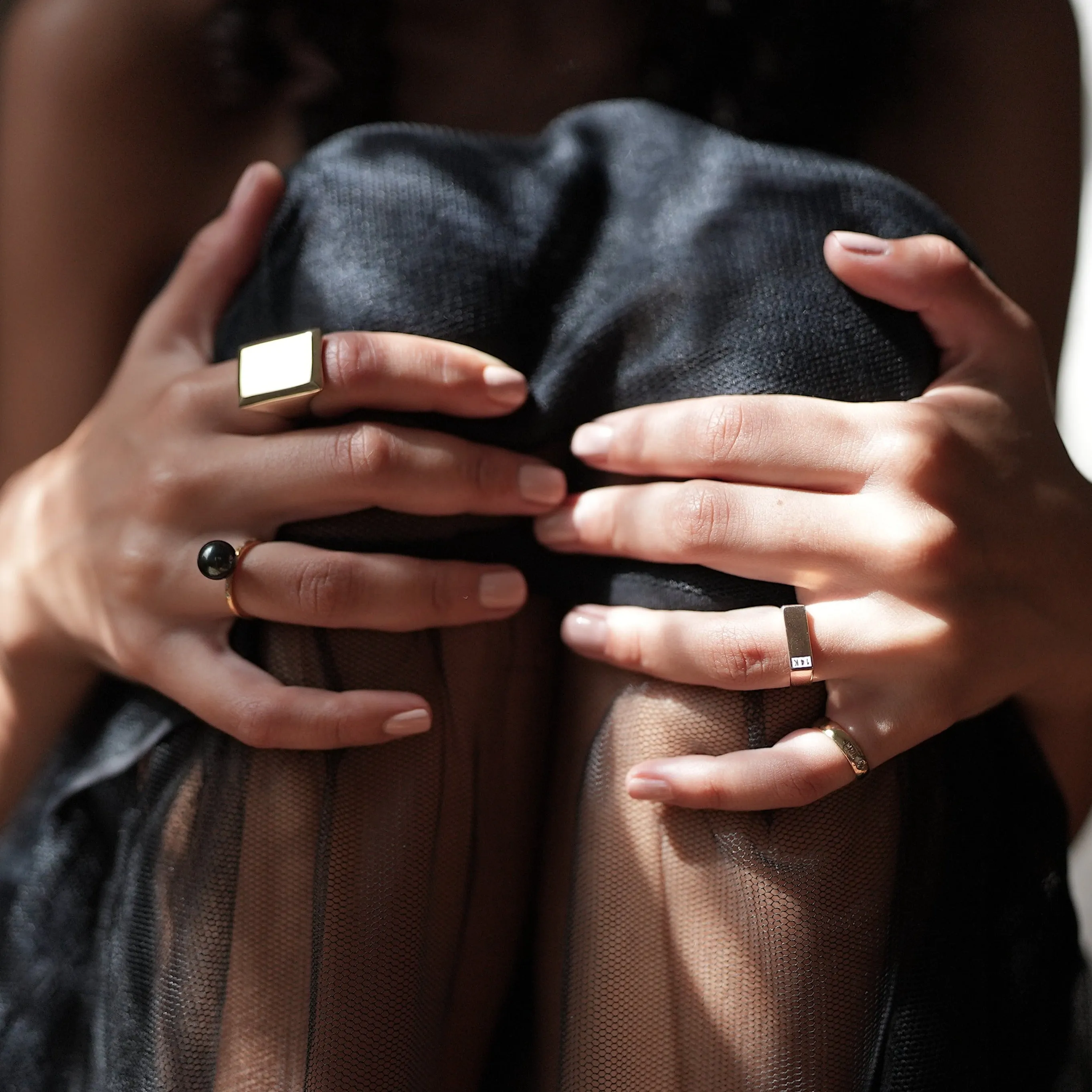 Orb Tahitian Pearl Diamond Ring