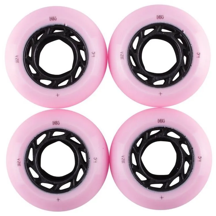 Orb Wheels Ghost Lites Pink/Black Skateboard Wheels 102a 54mm