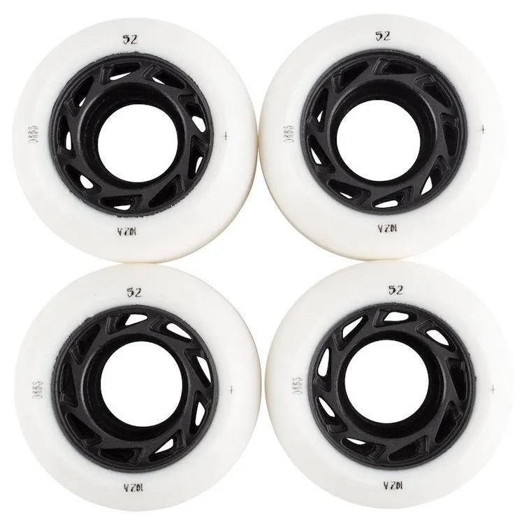 Orb Wheels Ghost Lites White/Black Skateboard Wheels 102a 52mm