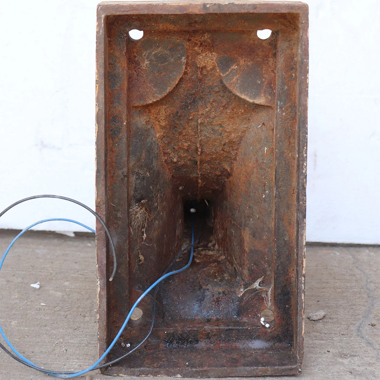 Pair American Painted Cast Iron Exterior One-Light Exterior Wall Sconces