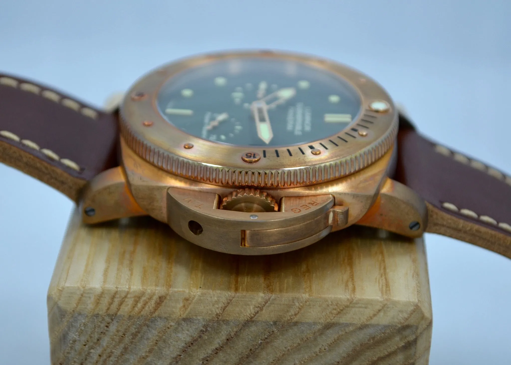 Panerai Bronzo Pam 507 Luminor 1950 Submersible Power Reserve 3 Days Watch