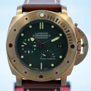Panerai Bronzo Pam 507 Luminor 1950 Submersible Power Reserve 3 Days Watch