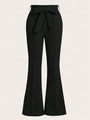 Pantalones Acampanados de Cintura Ancha para Mujeres