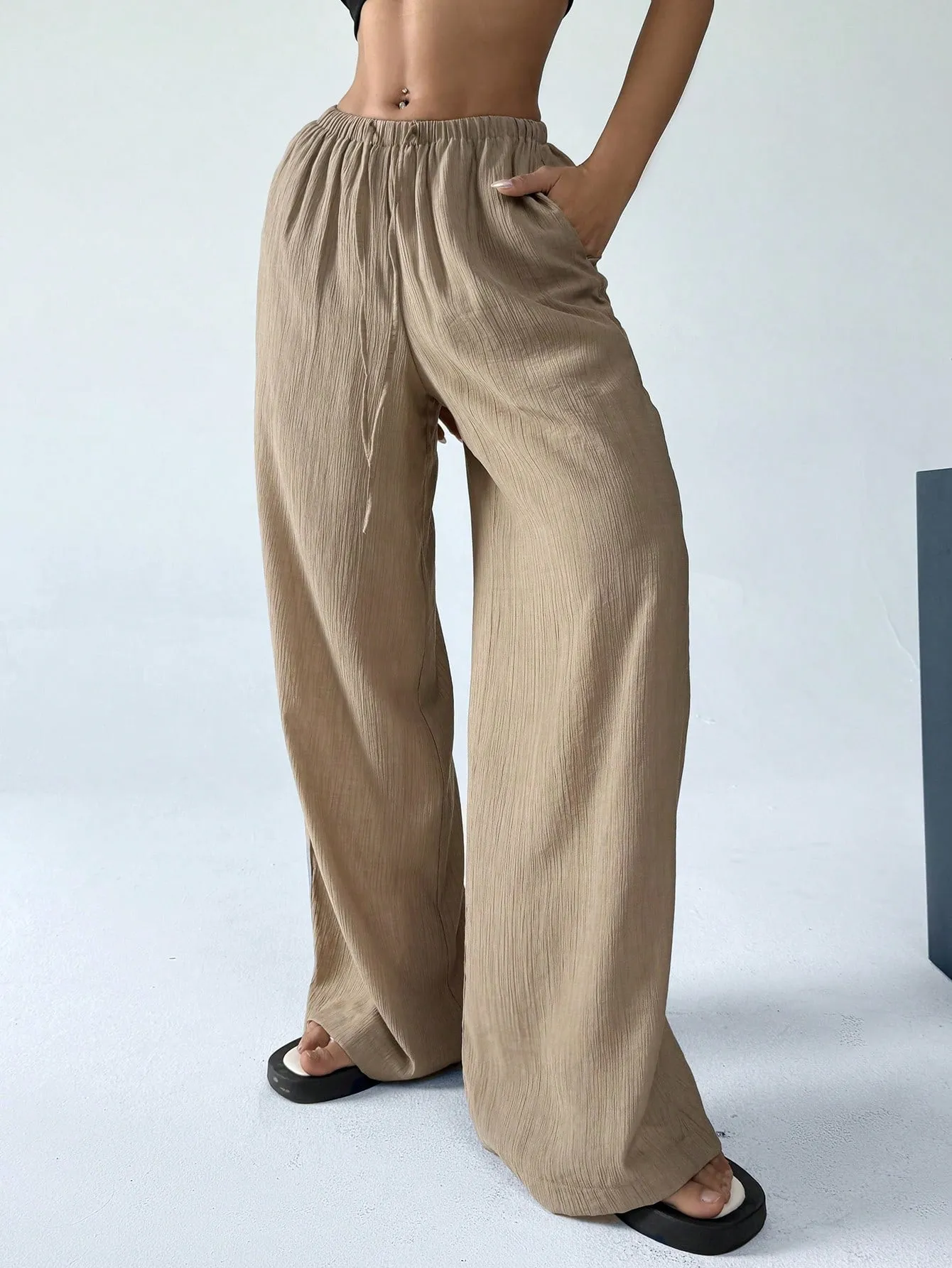Pantalones de pierna ancha Cherry Vibes en 🌺
